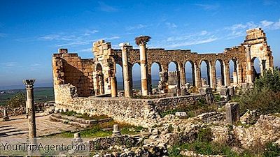 Een Korte Geschiedenis Van De Oude Romeinse Stad Volubilis, Marokko