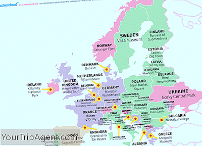 Este Mapa Realmente Genial Muestra Los Principales Destinos Turísticos Del Mundo